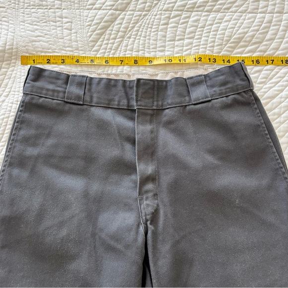 Dickies 874 Original Fit Gray Work Pants 30x34 Straight Leg Classic - Picture 9 of 11